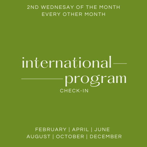 International Program Check-In